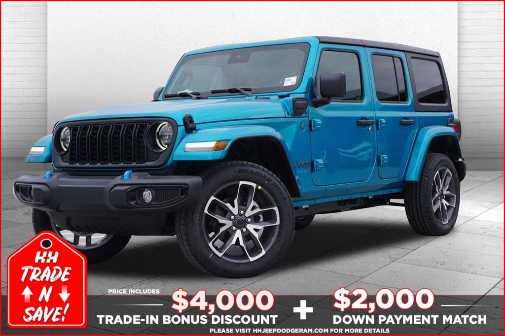 new 2024 Jeep Wrangler 4xe car, priced at $52,160