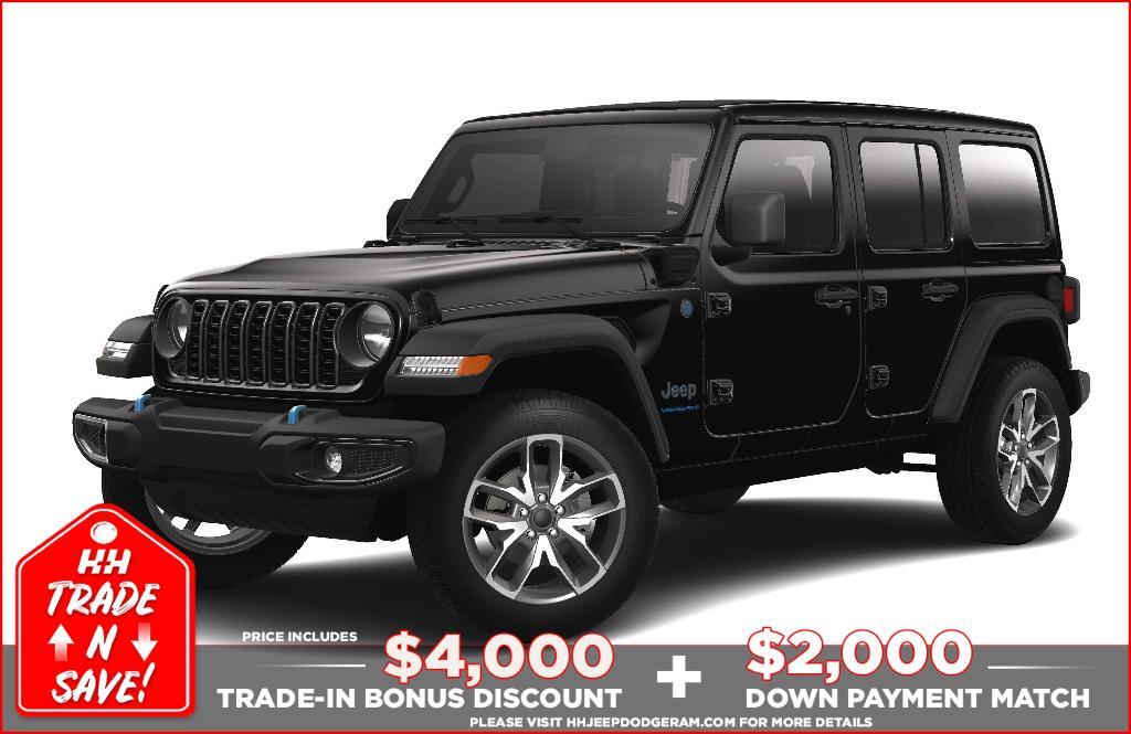 new 2024 Jeep Wrangler 4xe car, priced at $52,340