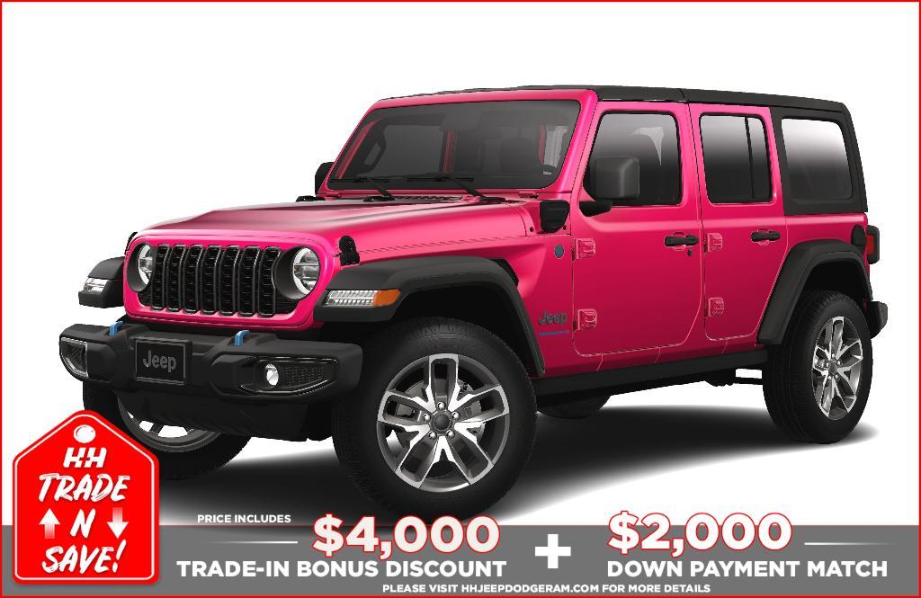 new 2024 Jeep Wrangler 4xe car, priced at $51,835