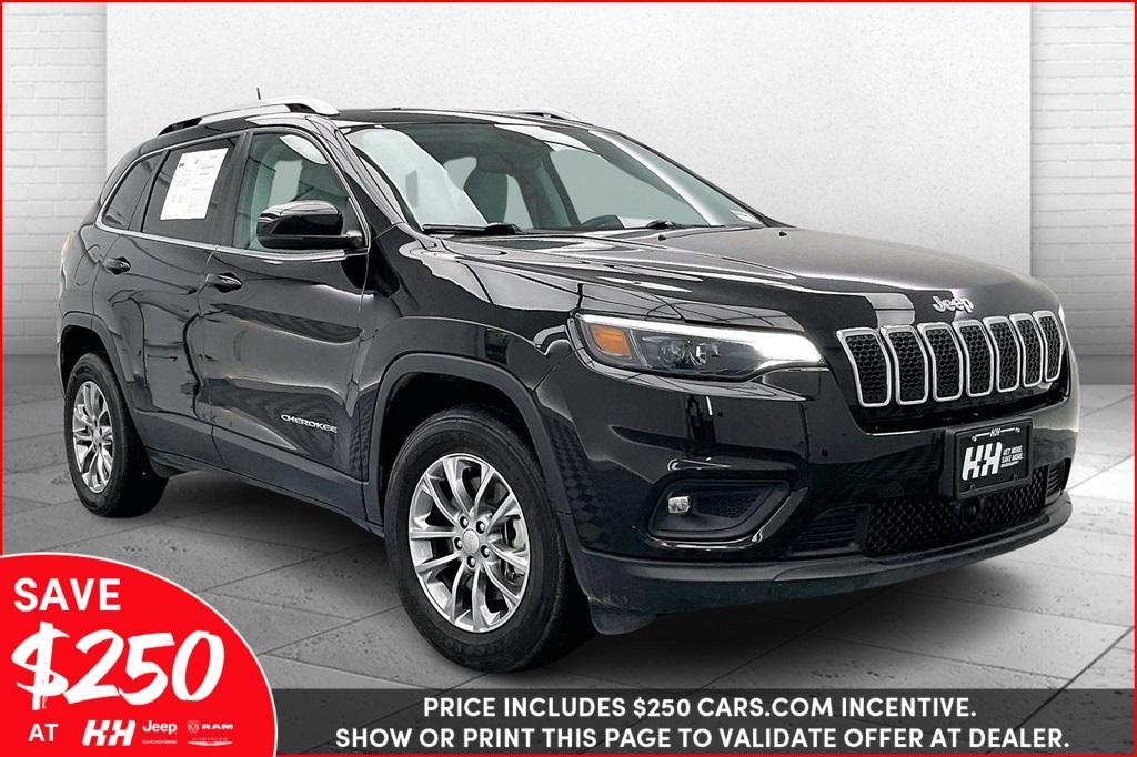 used 2021 Jeep Cherokee car, priced at $22,650