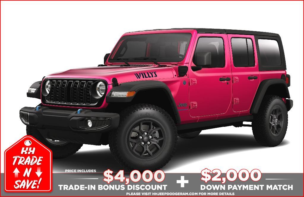 new 2024 Jeep Wrangler 4xe car, priced at $56,505