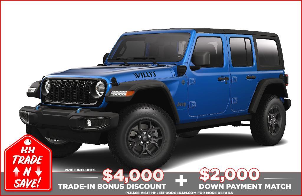 new 2024 Jeep Wrangler 4xe car, priced at $56,005