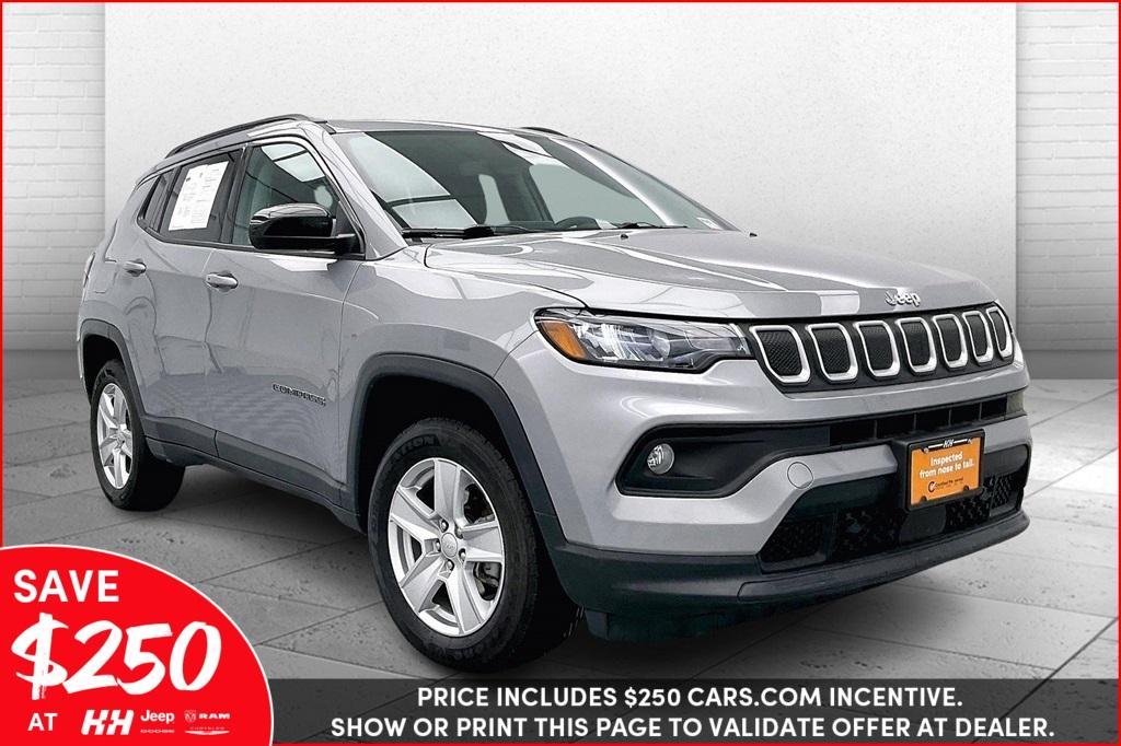 used 2022 Jeep Compass car, priced at $22,650