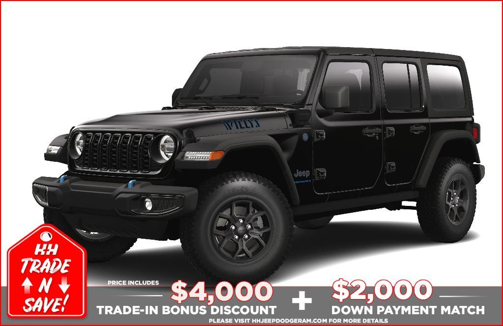 new 2024 Jeep Wrangler 4xe car, priced at $54,610