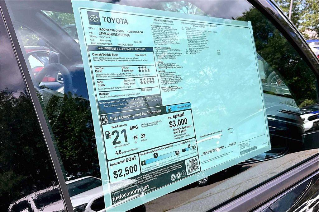 new 2025 Toyota Tacoma car, priced at $49,844