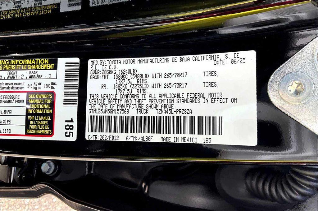 new 2025 Toyota Tacoma car, priced at $49,844