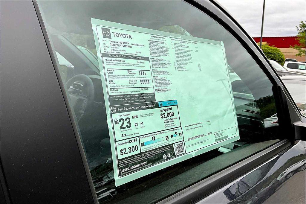 new 2025 Toyota Tacoma car, priced at $55,612