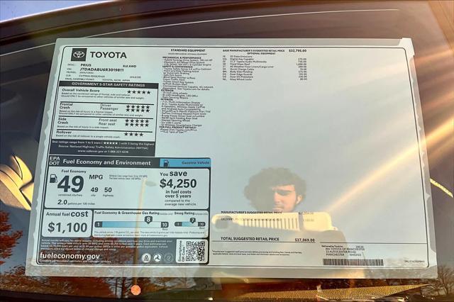 new 2024 Toyota Prius car, priced at $37,069