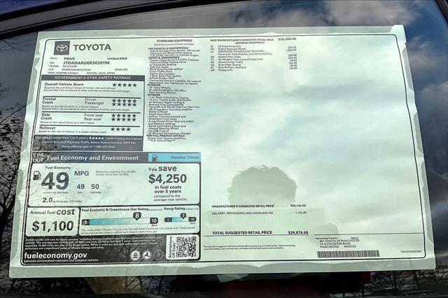 new 2024 Toyota Prius car, priced at $39,878