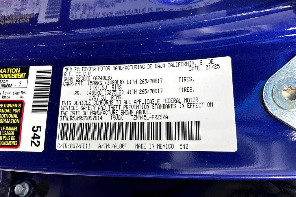 new 2025 Toyota Tacoma car, priced at $50,115