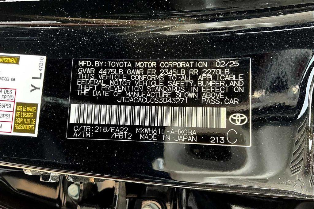 new 2025 Toyota Prius Plug-In Hybrid car, priced at $41,518