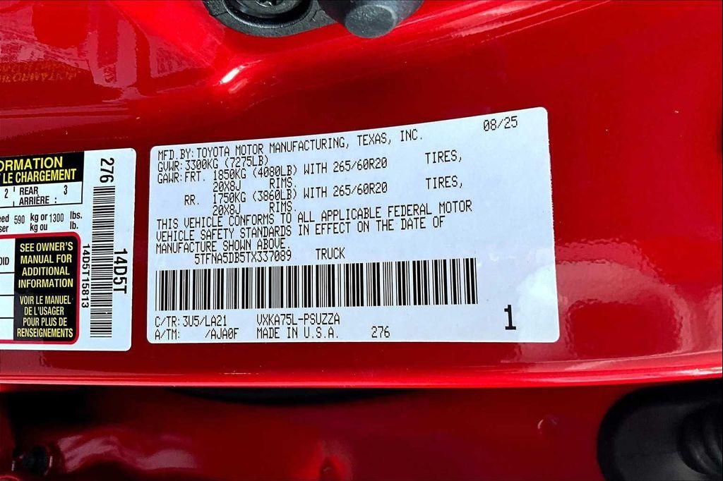 new 2026 Toyota Tundra car, priced at $73,483