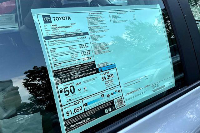 new 2025 Toyota Camry car, priced at $32,138