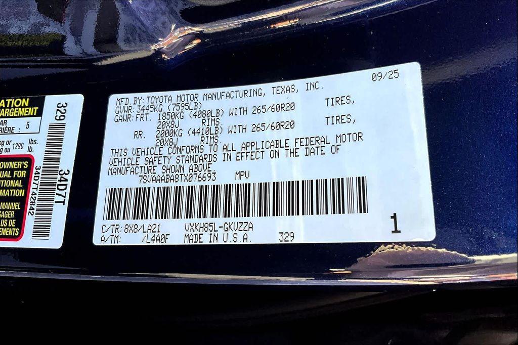 new 2026 Toyota Sequoia car, priced at $87,042