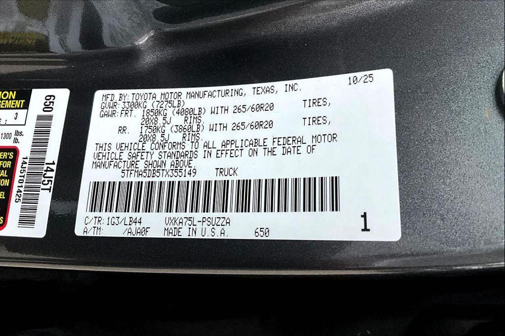 new 2026 Toyota Tundra car, priced at $74,913