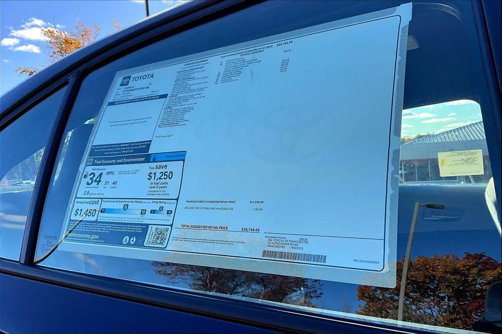 new 2026 Toyota Corolla car, priced at $28,748