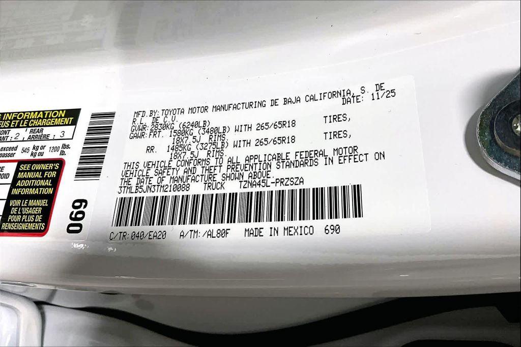 new 2026 Toyota Tacoma car, priced at $54,979