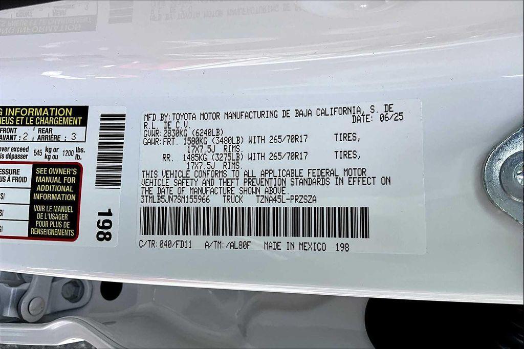 new 2025 Toyota Tacoma car, priced at $51,003