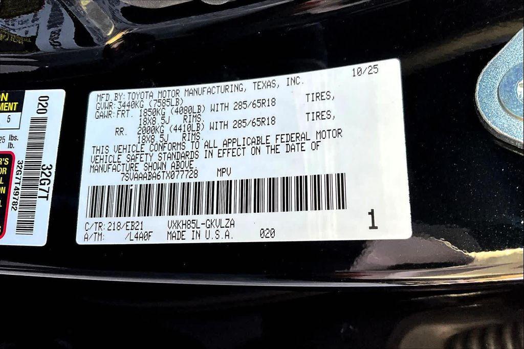 new 2026 Toyota Sequoia car, priced at $84,114