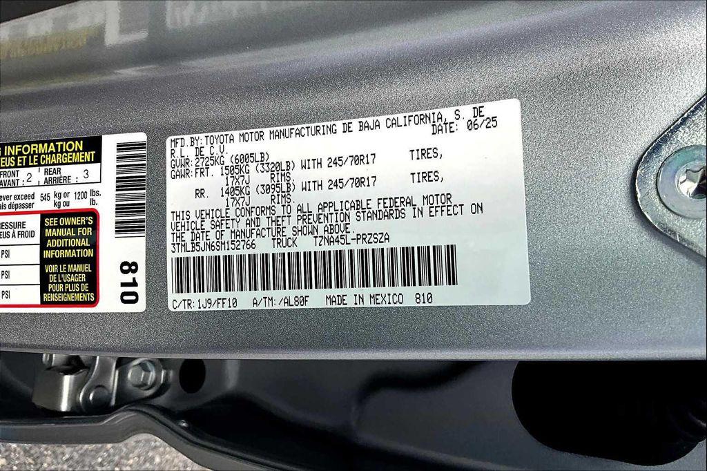 new 2025 Toyota Tacoma car, priced at $48,683