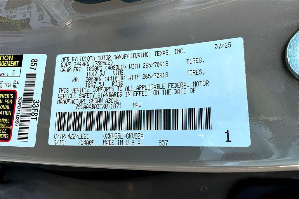 new 2026 Toyota Sequoia car, priced at $75,237