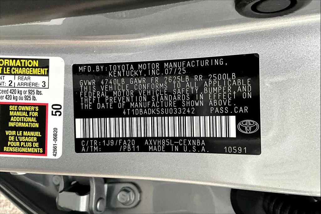 new 2025 Toyota Camry car, priced at $34,188