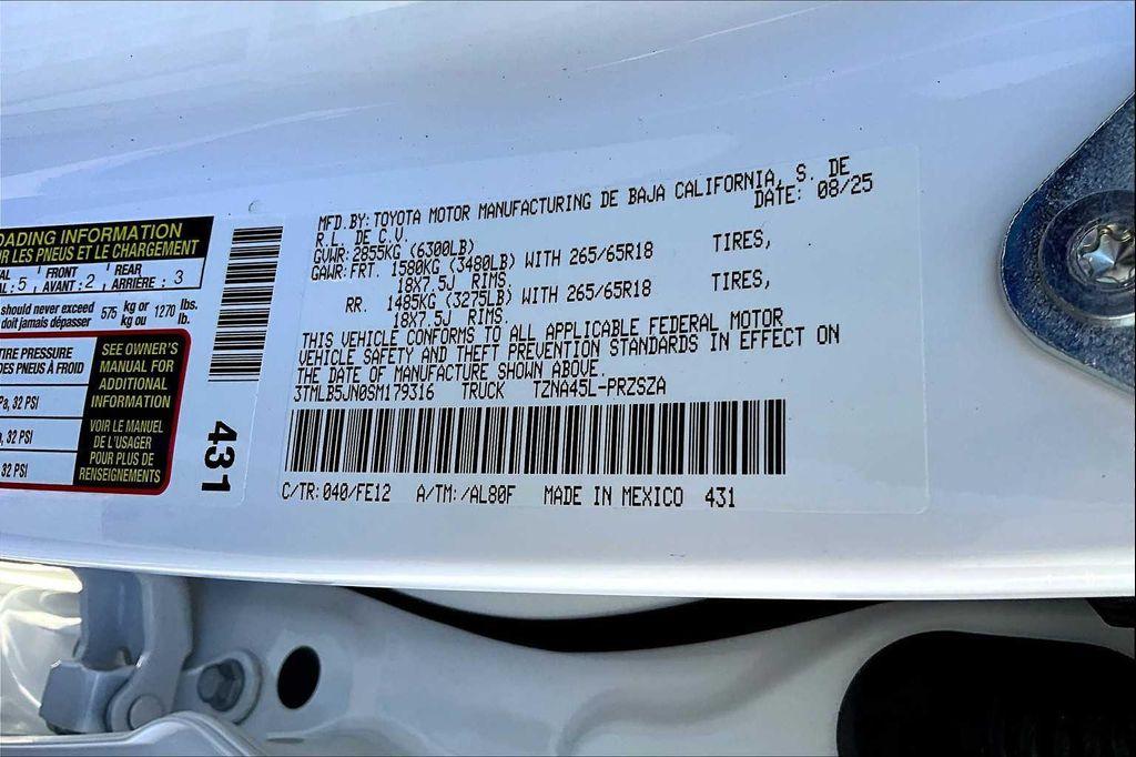 new 2025 Toyota Tacoma car, priced at $53,138