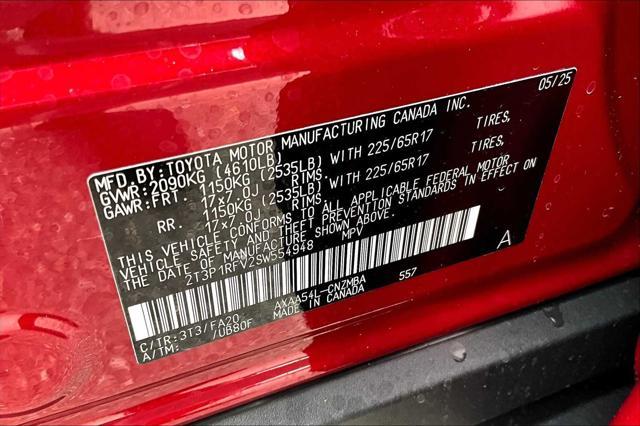 new 2025 Toyota RAV4 car, priced at $37,124