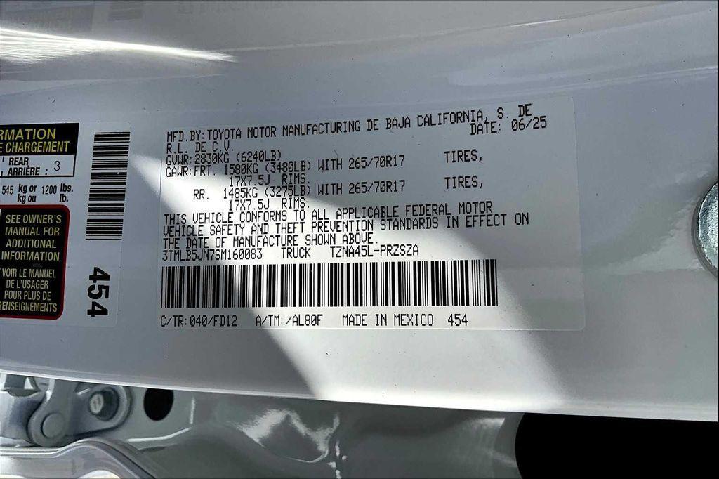 new 2025 Toyota Tacoma car, priced at $49,235