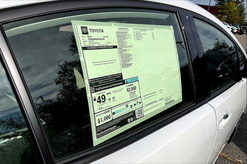 new 2026 Toyota Prius car, priced at $36,123