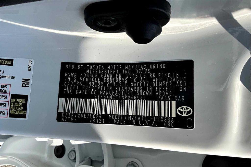 new 2025 Toyota Corolla car, priced at $29,054