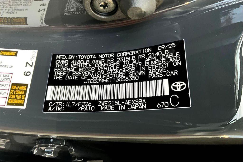 new 2026 Toyota Corolla Hybrid car, priced at $30,622