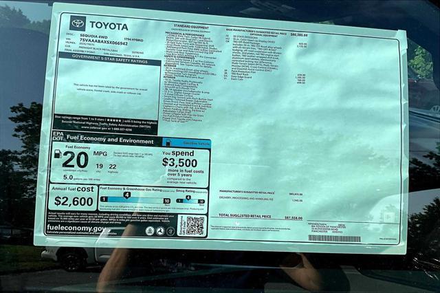 new 2025 Toyota Sequoia car, priced at $87,558