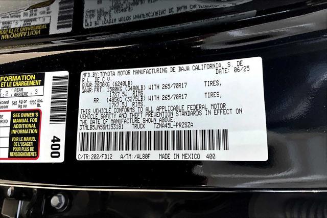 new 2025 Toyota Tacoma car, priced at $46,163