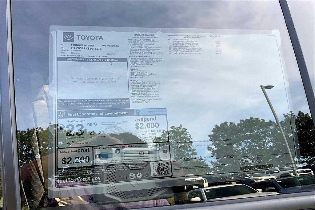 new 2025 Toyota 4Runner car, priced at $55,778