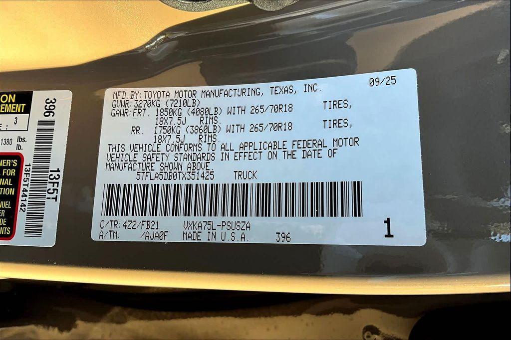 new 2026 Toyota Tundra car, priced at $58,733