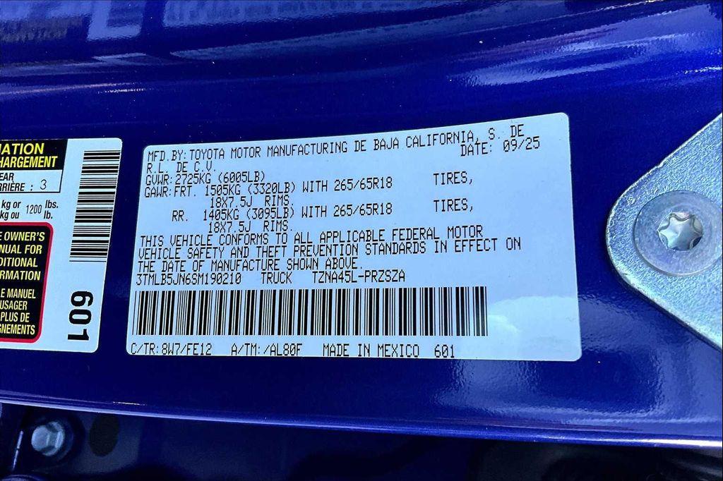 new 2025 Toyota Tacoma car, priced at $51,449