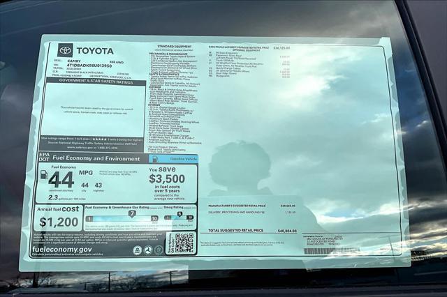 new 2025 Toyota Camry car, priced at $40,804