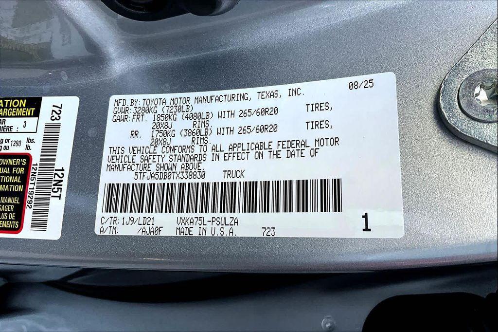 new 2026 Toyota Tundra car, priced at $66,769