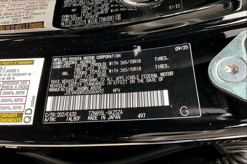 new 2025 Toyota 4Runner car, priced at $60,563