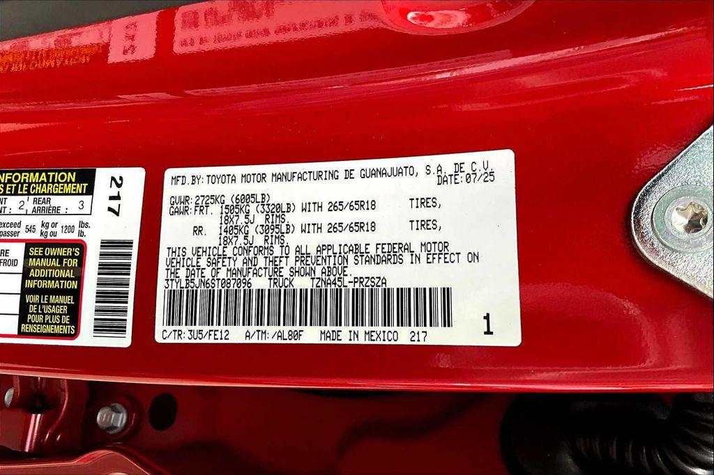 new 2025 Toyota Tacoma car, priced at $50,967