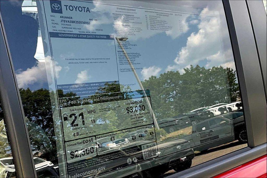 new 2025 Toyota 4Runner car, priced at $46,556