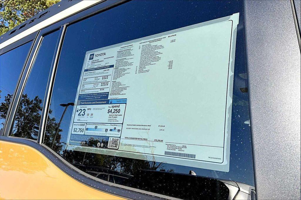 new 2025 Toyota Land Cruiser car, priced at $72,510