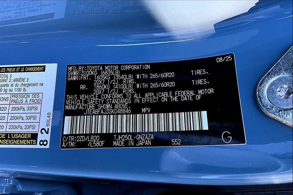 new 2025 Toyota Land Cruiser car, priced at $72,630