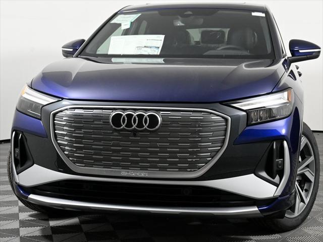 new 2025 Audi Q4 e-tron Sportback car, priced at $59,579