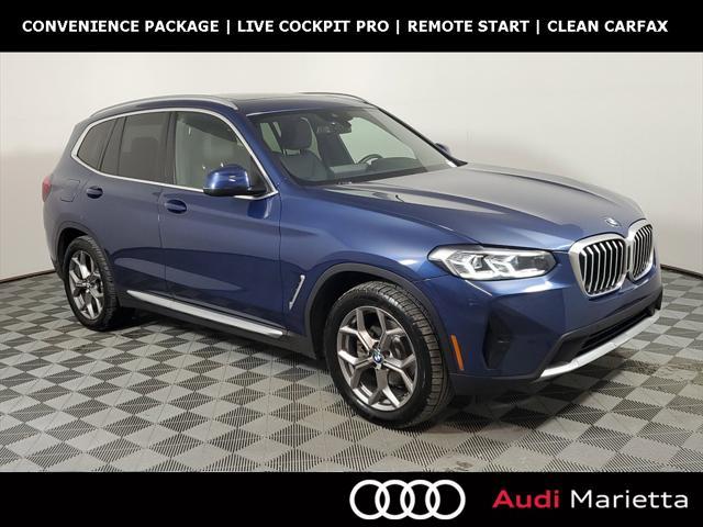 used 2022 BMW X3 car, priced at $30,495