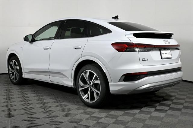 new 2025 Audi Q4 e-tron Sportback car, priced at $59,579