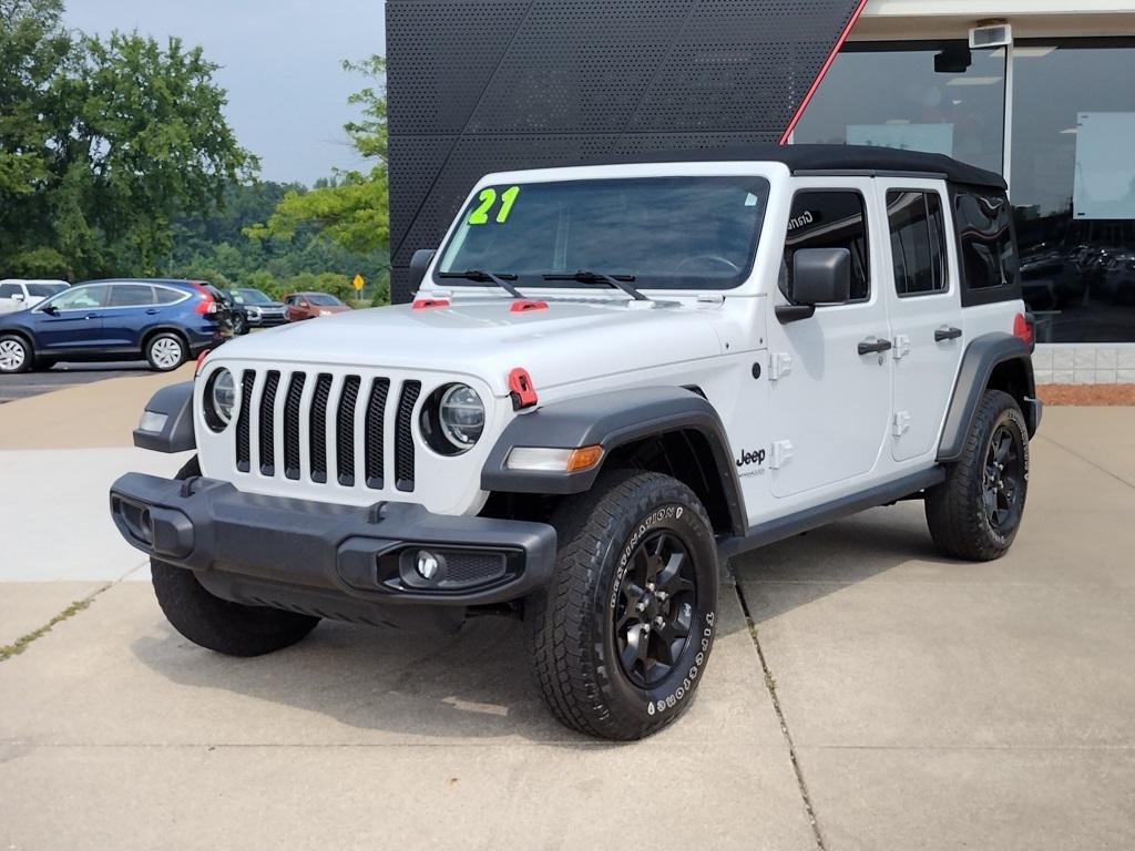 used 2021 Jeep Wrangler car, priced at $21,000