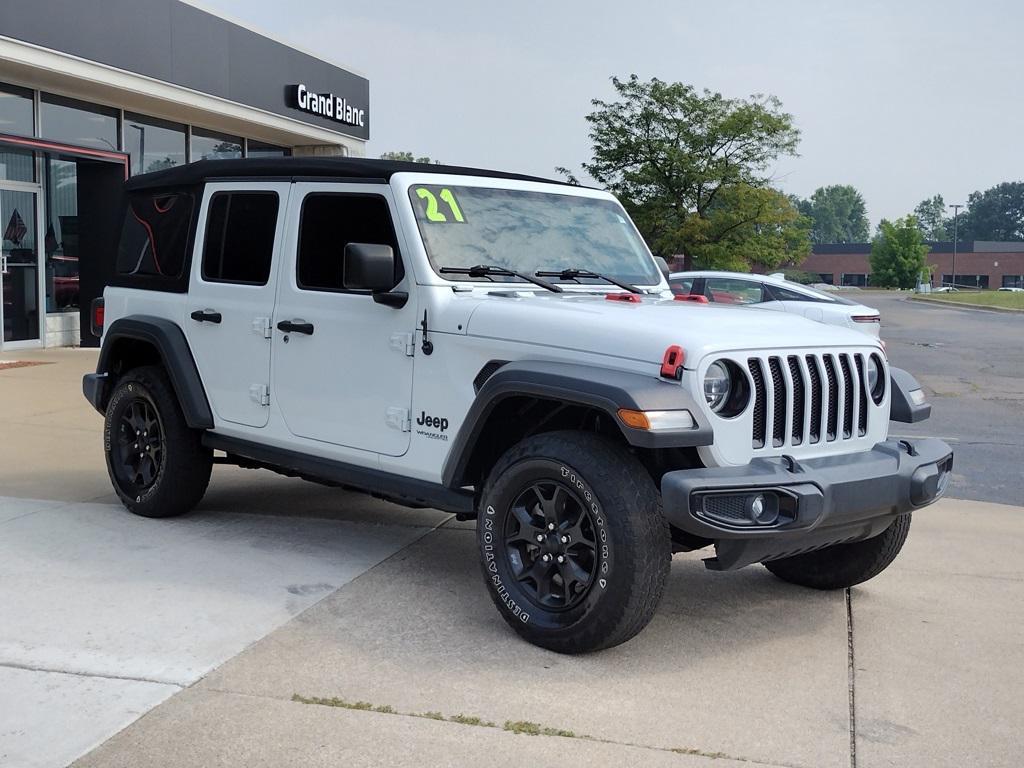 used 2021 Jeep Wrangler car, priced at $21,000