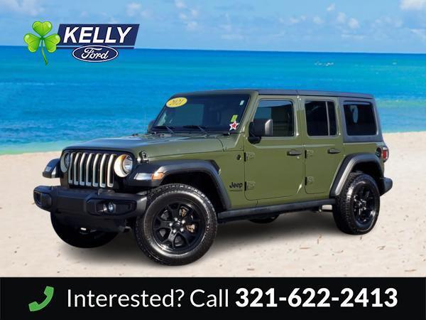 used 2021 Jeep Wrangler Unlimited car, priced at $27,507